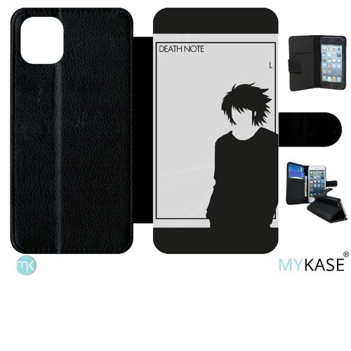Etui À Rabat Iphone 11 Pro Max - Death Note L - Simili-Cuir - Noir