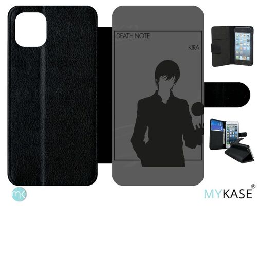 Etui À Rabat Iphone 11 Pro Max - Death Note Kira - Simili-Cuir - Noir