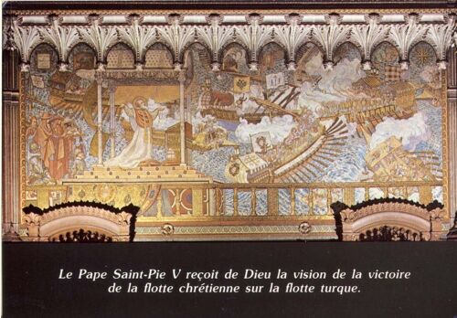 Lyon-Fourvière : Basilique, Mosaïque De La Bataille De Lépante (Ref 20)