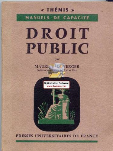 Droit Public (Thémis, Manuelde Capacité)