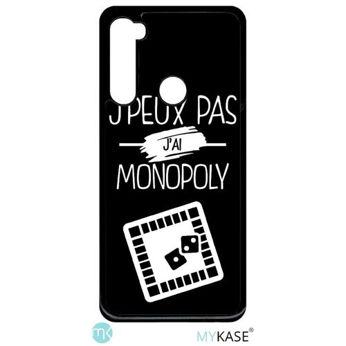Coque xiaomi redmi note 8 - j peux pas j ai monopoly 2 - noir