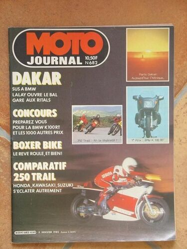 Moto Journal   N° 682 : Dakar, Boxer Bike, Comparatif 250 Trail