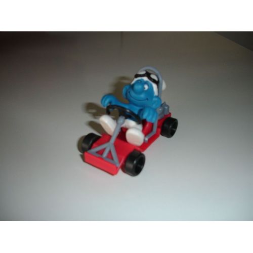 Ensemble Schtroumpf Pilote Et Son Kart