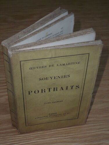 Souvenirs Et Portraits - Tome Premier - Oeuvres De Lamartine