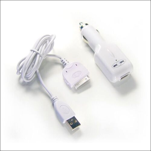 Adaptateur Chargeur Usb Allume-Cigare Compatible Ipod 3g, 4g/Mini