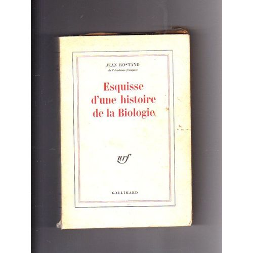Esquisse D'une Histoire De La Biologie