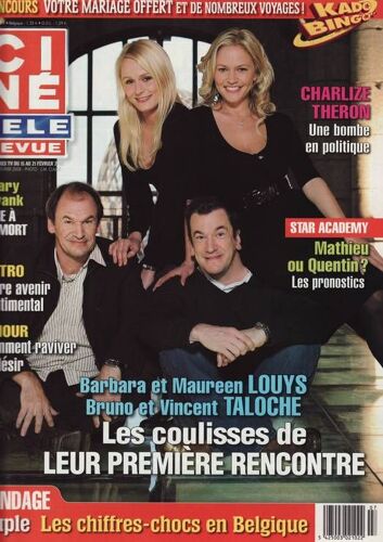 Ciné Télé Revue (Edition Belge) / 14-02-2008   N° 7 : Charlize Theron (2p) - Hilary Swank (2p) - Tina Arena (1p)