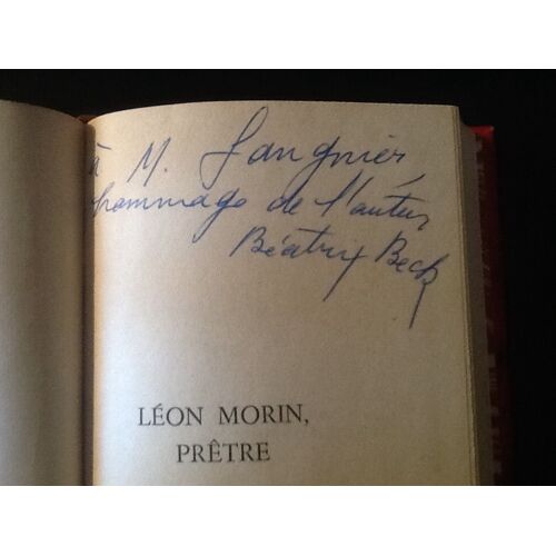 [Envoi Autographe] Béatrix Beck - Léon Morin Prêtre (Reliure Chagrin)