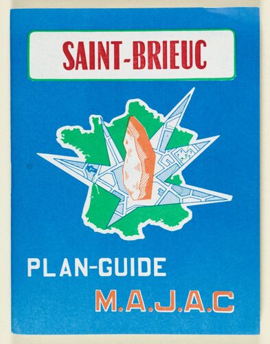 Saint-Brieuc Plan Guide M.A.J.A.C Bretagne Carte Côtes D'armor Côtes Du Nord