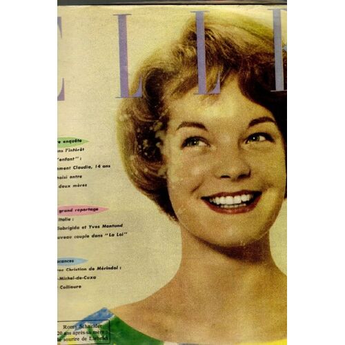 Elle   N° 659 : Romy Schneider 20 Apres Sa Mere