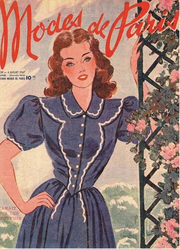 Modes De Paris N° 39 Du 04/07/1947