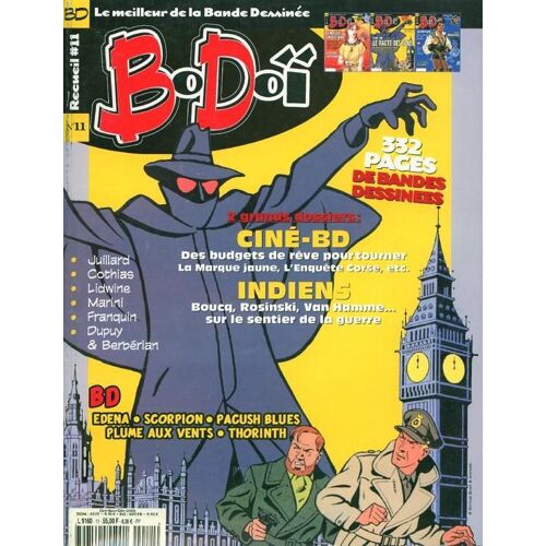 Bodoï  N° 11 : Recueil N° 11 - Dossier Cothias, Reportage Sur Le Coùt De La Bd, Dossier Marini