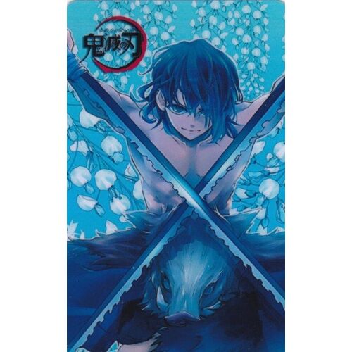 Carte Autocollante Kimetsu No Yaiba : Hashibira Inosuke (Demon Slayer, Manga, Animé) - I06