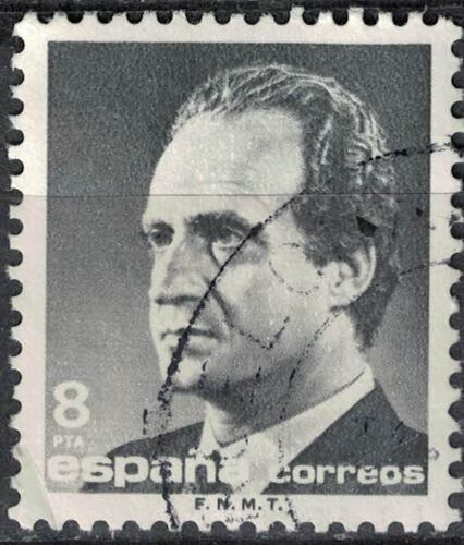 Espagne 1985 Oblitéré Used King Roi Juan Carlos I Gris 8 Pesetas Su