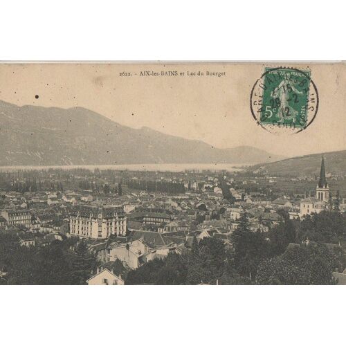 Carte Postale - Aix-Les-Bains - Lac Du Bourget Et Ville