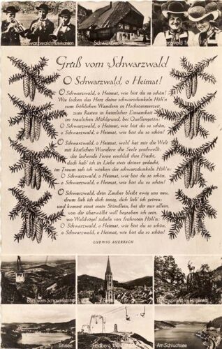 Grüss Vom Schwarzwald : Ô Schwarzwald, Ô Heimat... Poème De Ludwig Auerbach