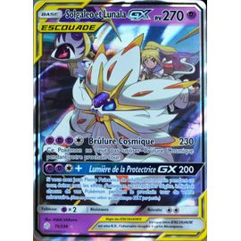 Carte Pokémon 75/236 Solgaleo & Lunala Gx (Escouade) Sl12 - Soleil Et Lune - Eclipse Cosmique Neuf Fr