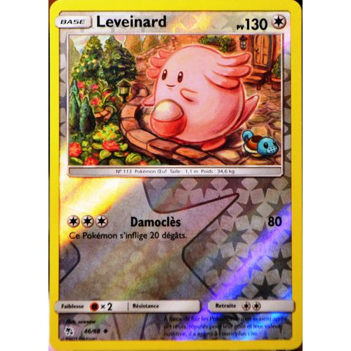 Carte Pokémon 46/68 Leveinard - Reverse Sl11.5 - Soleil Et Lune - Destinées Occultes Neuf Fr