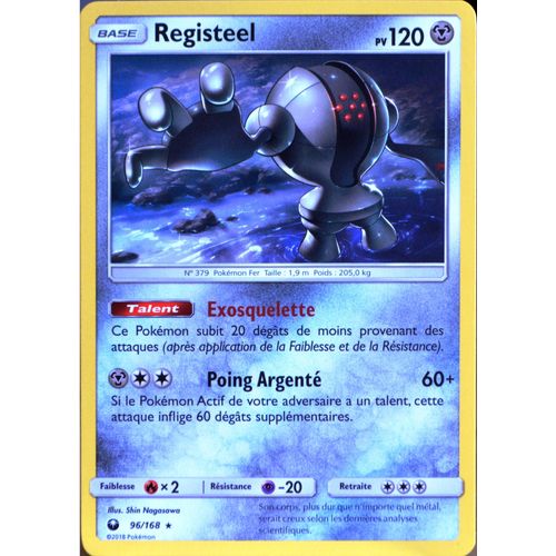 Carte Pokémon 96/168 Registeel Sl7 - Soleil Et Lune - Tempête Céleste Neuf Fr