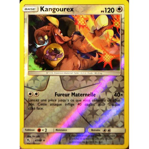 Carte Pokémon 47/68 Kangourex - Reverse Sl11.5 - Soleil Et Lune - Destinées Occultes Neuf Fr