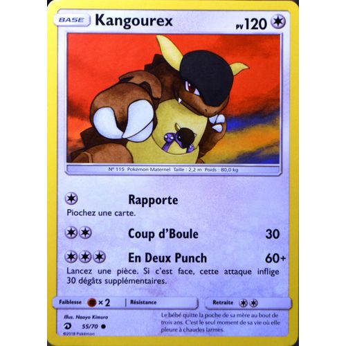 Carte Pokémon 55/70 Kangourex Sl7.5 - Majesté Des Dragons Neuf Fr
