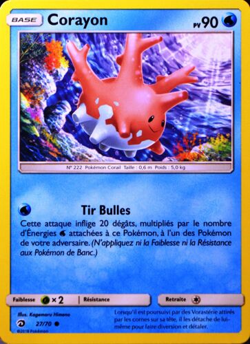 Carte Pokémon 27/70 Corayon Sl7.5 - Majesté Des Dragons Neuf Fr