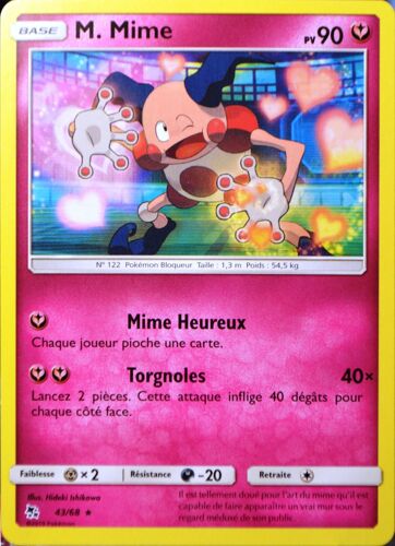 Carte Pokémon 43/68 M. Mime Sl11.5 - Soleil Et Lune - Destinées Occultes Neuf Fr