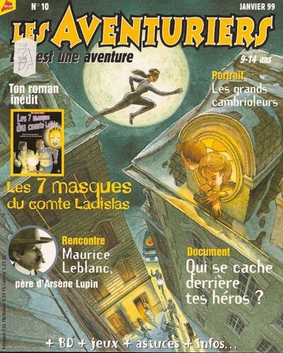 Les Aventuriers - Lire Est Une Aventure 9-14ans  N° 10 : Les 7 Masques Du Comte Ladislas
