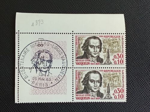 Timbre France Y T 1373 Nicolas-Louis Vauquelin (1763-1829) 1963 ( 091009 )