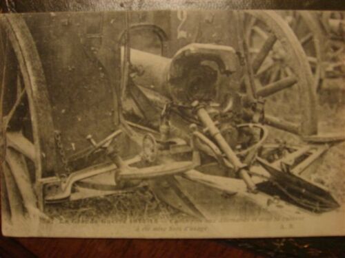 Canon Pris Aux Allemands Avec Culasse Hors D'usage 1915