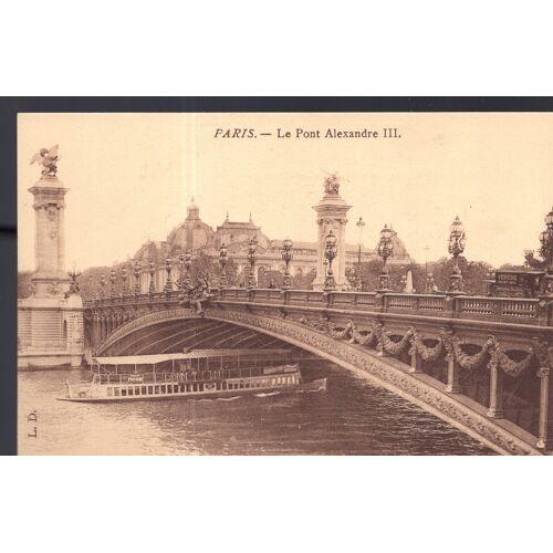 Carte Postale De Paris : Le Pont Alexandre Iii