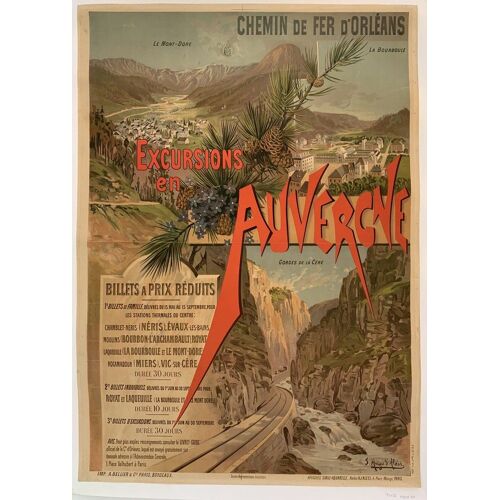 Affiche Excusion En Auvergne