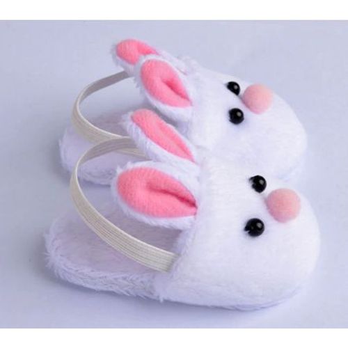 Jolis Chaussons Bébé Reborn Poupée Poupon Sandale Lapin Vêtement Mignon - Chaussures 7 Cm - Élastique Polaire Doux Animal