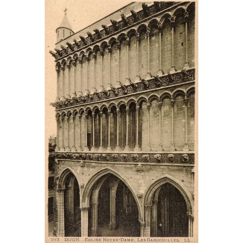 Carte Postale Ancienne, France, Côte D'or ( 21 ), Dijon, Église Notre Dame, Les Gargouilles