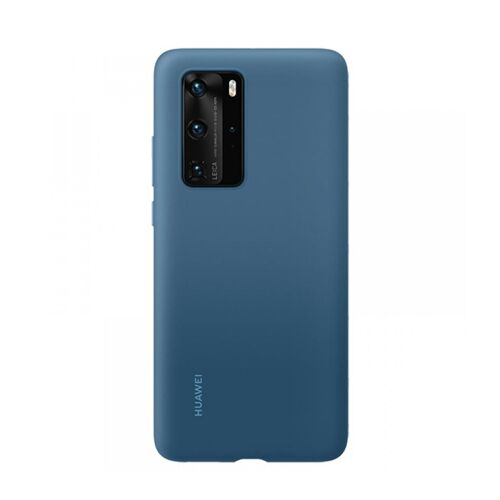 Custodia Originale Huawei Silicon Protective Cover Case Slim Per P40 Pro Blu