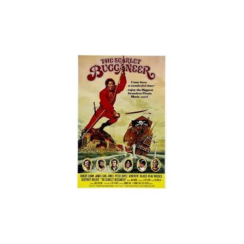Affiche 69x104 Cm Film " The Scarlett Bucchaneer " De J. Goldstone 1976 U S A