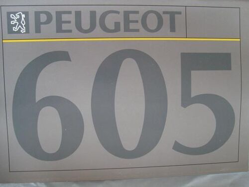 Catalogue Publicitaire Peugeot 605  N° 0