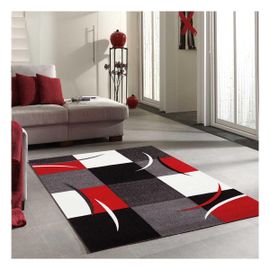 Tapis Salon 140x200 Diamond Comma 1 Rouge