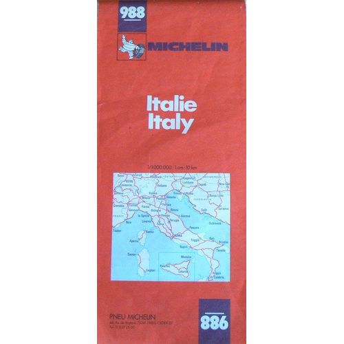Carte Routiere Michelin Italie/Italy 1/100 000  N° 988 : Carte Routiere Michelin Italie/Italy 1/100 000