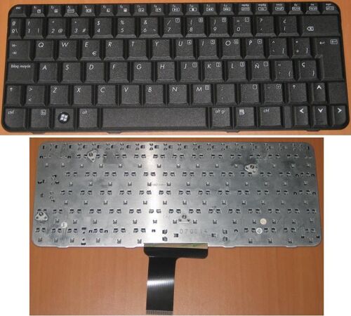 Clavier Qwerty Espagnol / Spanish Pour HP COMPAQ TX1000 TX1300 TX1100 TX1400 Series, Noir / Black,
