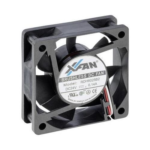 Ventilateur axial X-Fan RDH6025B2 24V 24 V/DC 33 m³/h (L x l x h) 60 x 60 x 25 mm 1 pc(s)