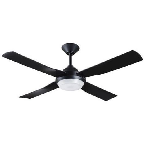 Ventilateur noir avec 4 pales et leds Lucci air 213139