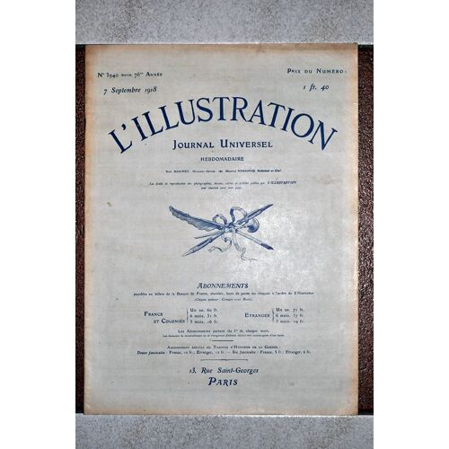 L'illustration N° 3940 - 7 Septembre 1918 - La Victoire Britannique ...