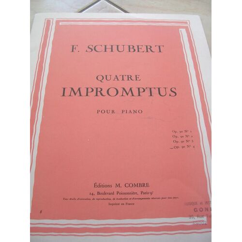 Impromptus -Moments Musicaux- Sonate-Franz Schubert (Piano)