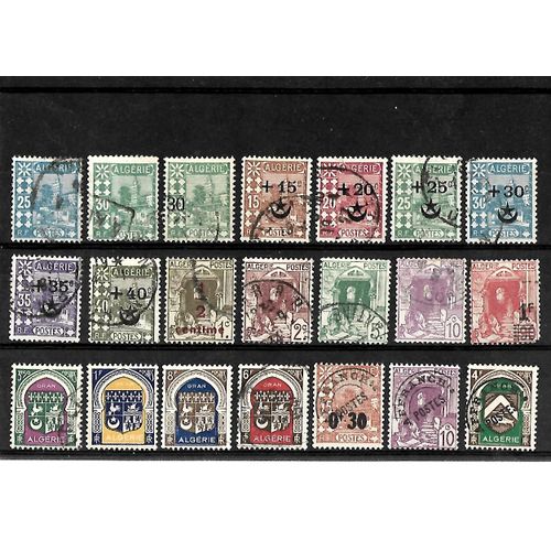 Algérie-Département Français- Lot De 21 Timbres Oblitérés-Très Bon Etat