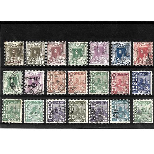 Algérie-Département Français- Lot De 21 Timbres Oblitérés-Très Bon Etat