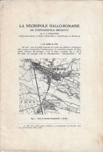 La Nécropole Gallo-Romaine De Stephansfeld-Brumath