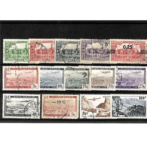 Algérie-Département Français- Lot De 14 Timbres Oblitérés-Très Bon Etat