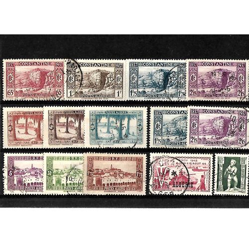 Algérie-Département Français- Lot De 14 Timbres Oblitérés-Très Bon Etat