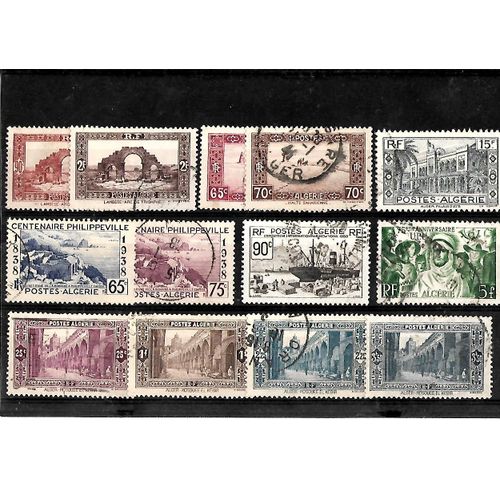 Algérie-Département Français- Lot De 13 Timbres Oblitérés-Très Bon Etat